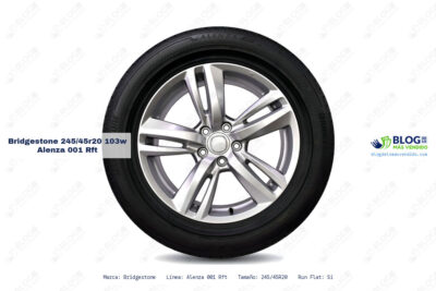 Ficha técnica Bridgestone 245/45r20 103w alenza 001 rft
