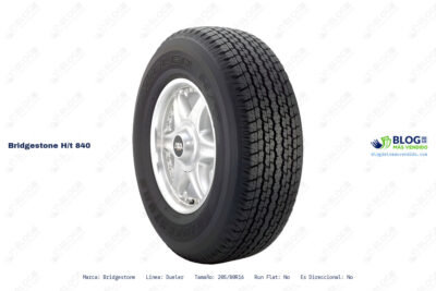 Ficha técnica Bridgestone h/t 840