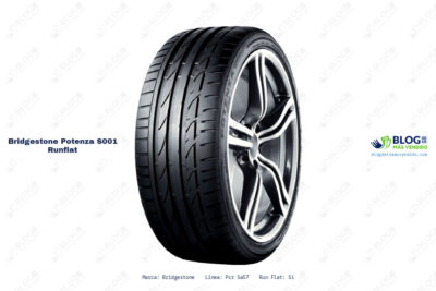 Ficha técnica Bridgestone potenza s001 runflat