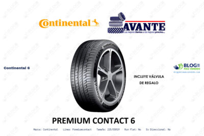 Ficha técnica Continental 6