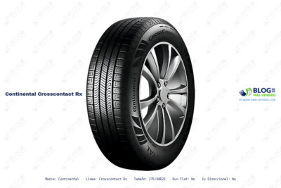 Ficha técnica Continental crosscontact rx