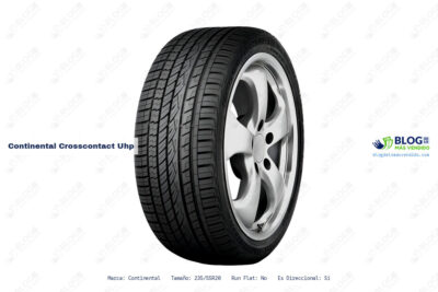 Ficha técnica Continental crosscontact uhp