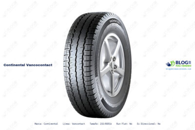 Ficha técnica Continental vancocontact
