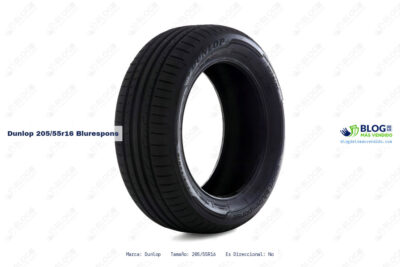 Ficha técnica Dunlop 205/55r16 blurespons