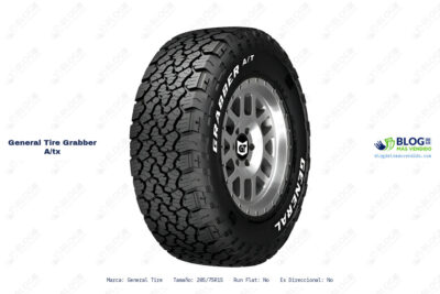 Ficha técnica General Tire grabber a/tx
