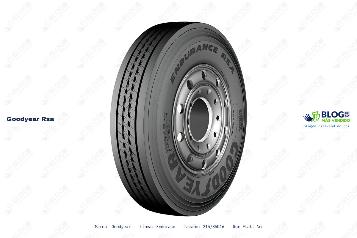 Goodyear Rsa Ficha técnica neumático Goodyear RSA