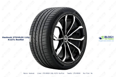Ficha técnica Hankook 275/45r20 110y k127c runflat