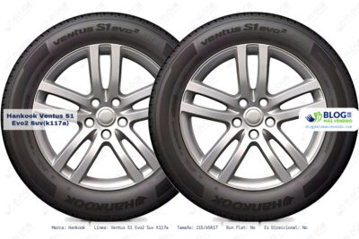 Ficha técnica Hankook ventus s1 evo2 suv(k117a)