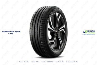 Ficha técnica Michelin pilor sport 4 suv