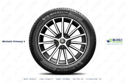 Ficha técnica Michelin primacy 4