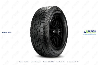 Ficha técnica Pirelli a/t+