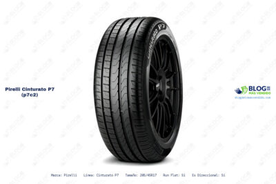 Ficha técnica Pirelli cinturato p7 (p7c2)