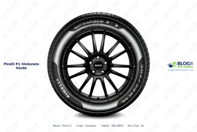 Ficha técnica Pirelli p1 cinturato verde