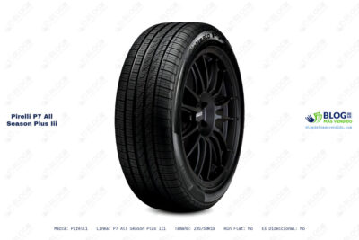 Ficha técnica Pirelli p7 all season plus iii