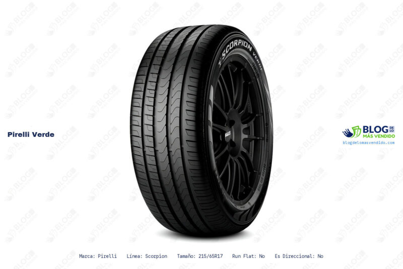 Ficha tecnica Pirelli verde Ficha tecnica Pirelli verde